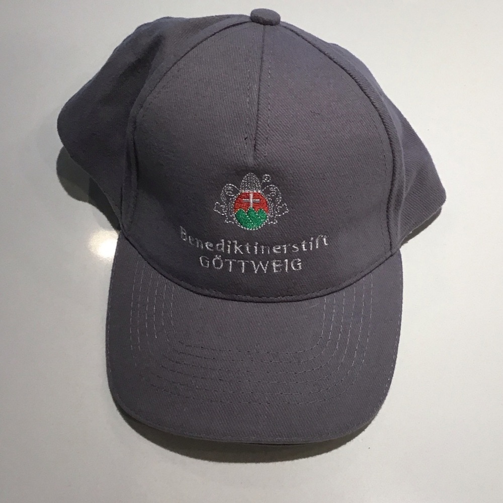 Cap from the Gottweig Abbey in Austria. Embroidered Gray Cap with Crest
